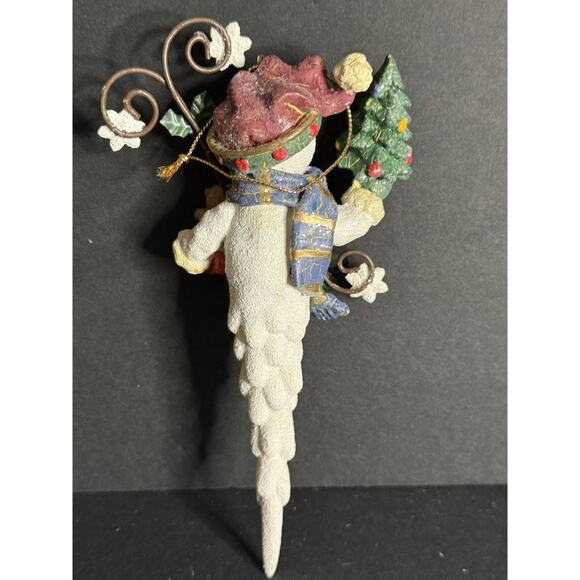 Vintage Snowman Icycle Christmas Ornament Toys Gifts Holiday Whimsycore - Picture 3 of 4